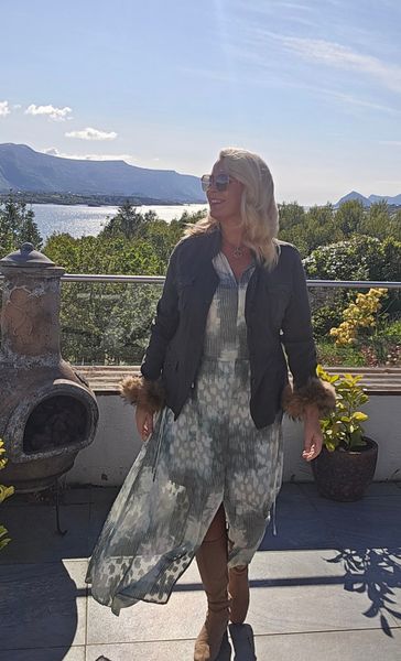 Cielle IW Long Dress -Green Illuminating Florals 