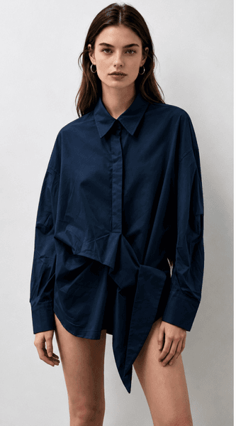 Velisse Shirt (6809) Blue Marine - ca 25. august levering