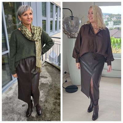 Hovedbilde ROMY FAUX LEATHER SKIRT med topper