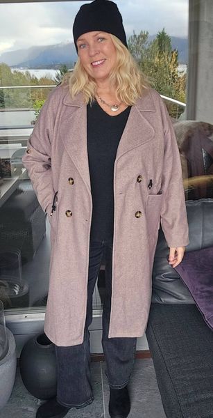 EMBLA COAT (NS9835 )  - taupe
