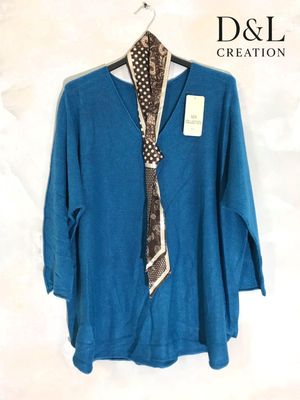 Hovedbilde ALLEGRA V-NECK KNIT W/ SCARF ( ny8213F ) - ...