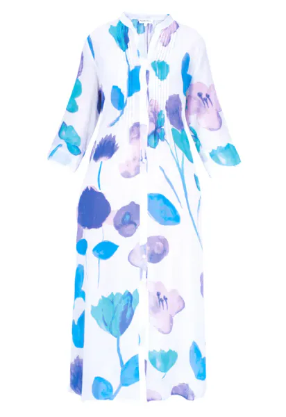 CALYPSO DRESS - (05SW447-002) – hvit/bl&aring;/lilla