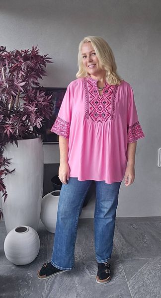 CAPRI BLOUSE ( br45 ) – PINK&nbsp;