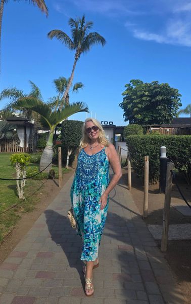 TAURO LONG DRESS – aqua - 