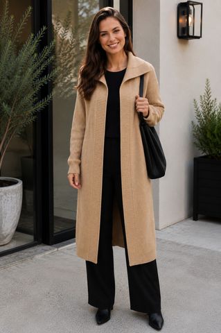 Hovedbilde LUZABELLE LONG CARDIGAN ( 2256 ) - camel - ca.20 ...