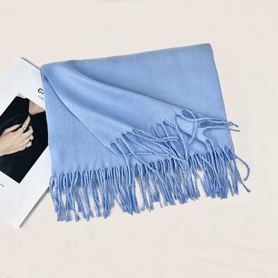 Hovedbilde SOFT DRAPE SCARF -  lys bl&aring;