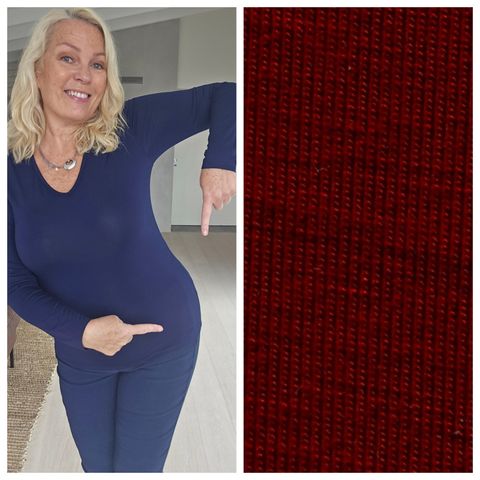 Hovedbilde Secret Long Sleeve – V-neck - burgundy - ...