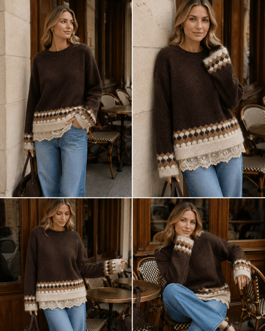 Hovedbilde LACIE KNIT (RM6012) ONE SIZE - Choco - ca 25. ...