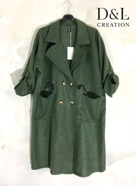 EMBLA COAT (NS9835 )  - kaki green