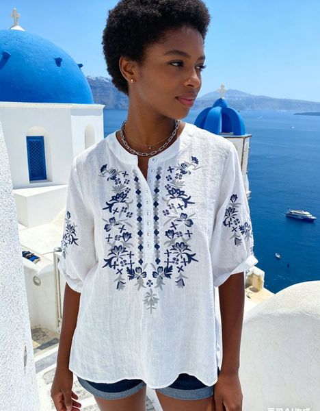 NAXOS BLOUSE ( br11) - white 