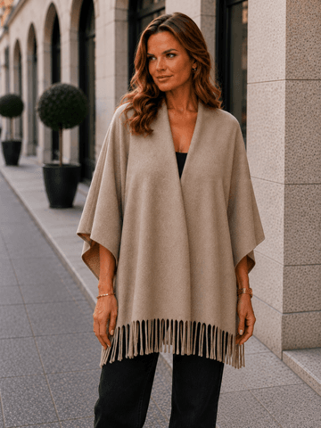 Hovedbilde Talisa Fringe Scarf (P08) - Beige