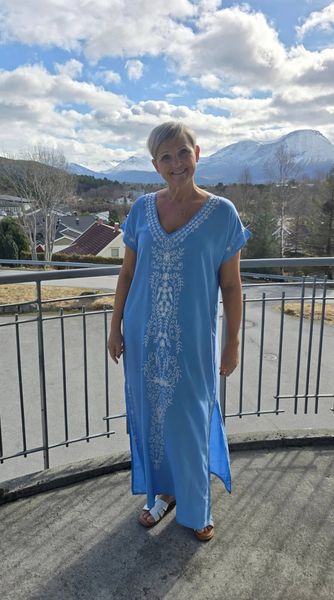 MARMARIS KAFTAN – BLUE & WHITE 