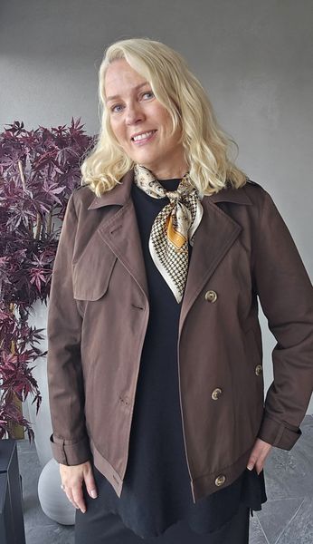 AUDREY SHORT TRENCH - brown - ca. 1 mai levering