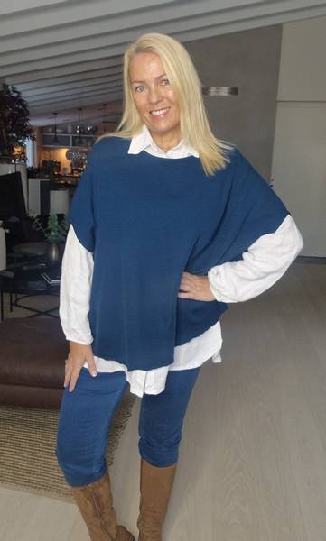 TOP EXTRA WIDE ( 2004) - BY BASICS - petrol blue