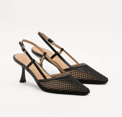 Hovedbilde Bellucci Mesh Slingback Heels ( c-584 ) - black