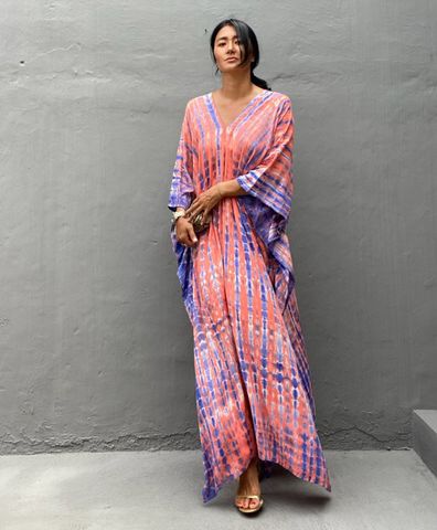 Hovedbilde MIREYA KAFTAN – ROSE PINK & LILAC- slutt ...