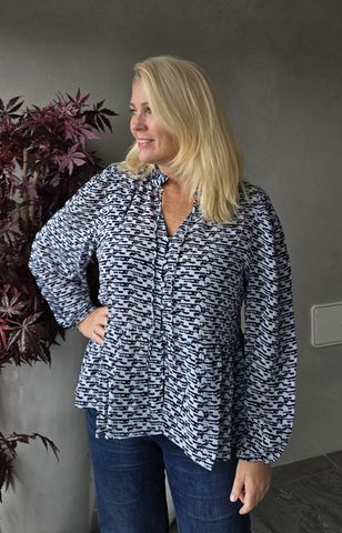 Hovedbilde Cessie Shirt - In Wear - Blue Diffused Wall - ...