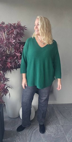 TESSA V-NECK KNIT ( ny8213 ) - green