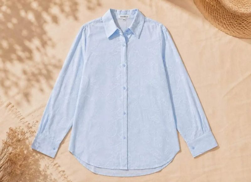 LENI BLOUSE ( lu9801-2022 )- light blue