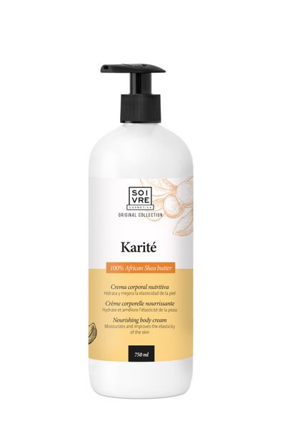 SOIVRE : KARITÈ BODY LOTION 750 ml : 100 % african shea butter