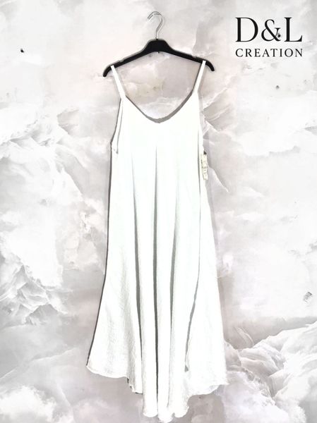 Bellagio Strap Dress (xdj25088 ) - white