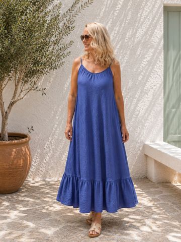 Hovedbilde SOL&Eacute;A STRAP DRESS ( xdj26157 ) - royal blue