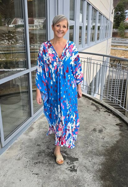 NICE KAFTAN – BLUE & ROSE
