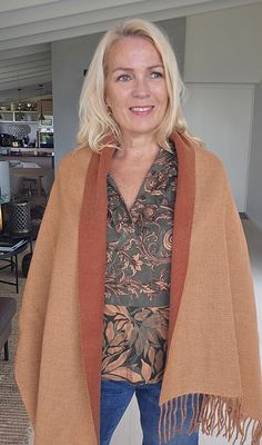 Hovedbilde Isolde Scarf - varme rustfarger