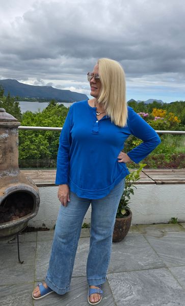MARLIE TUNIC  ( t178 ) - royal blue