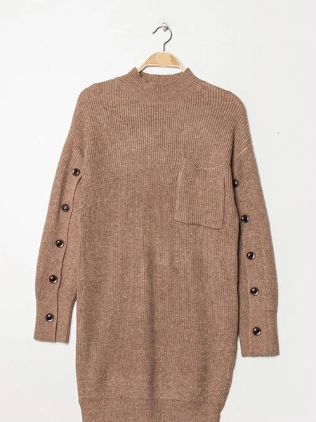 DAKOTA KNIT DRESS - Camel - (2330-3422) - LEVERING CA. 25 august