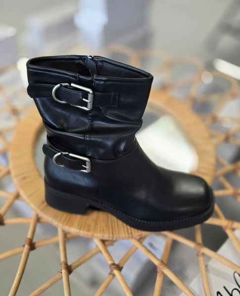 HARLEY BIKER BOOTS (CH921) - Black