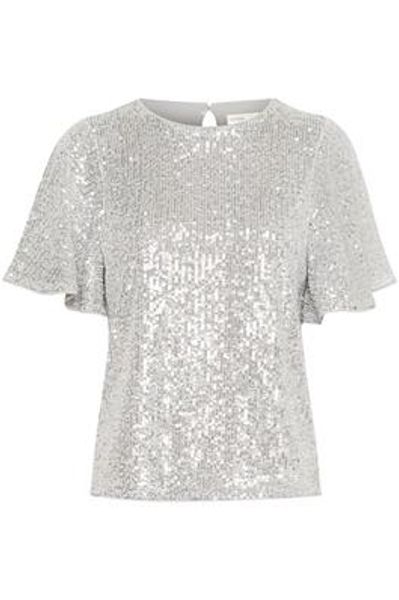 Barbara Boxy Top - In Wear - Silver- kun s og 3xl