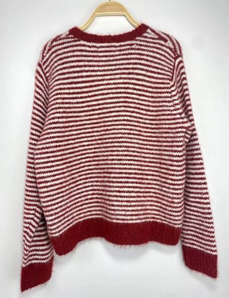 Elodie Striped Cardigan (1195-2099) - Bordeaux - ca. 25 august levering