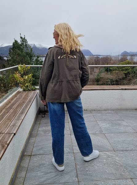 ARMY JACKET - Depeche - olivengr&oslash;nn- 1 stk l/xl