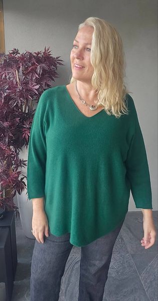TESSA V-NECK KNIT ( ny8213 ) - green