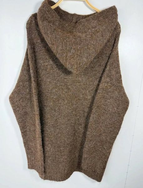 SELIA HOODED KNIT  (1196) - Brown - ca.20 august levering
