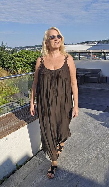 Ciara Dress Mdc ( 65675 ) silkemix - BRUN ( moro )