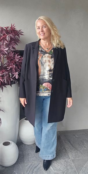 AVA LONG BLAZER - black - ca.15 sept.levering