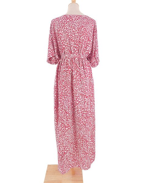 SAMIRA KAFTAN – RED & OFFWHITE 