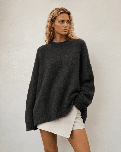 Mauve Knit (RM5027) ONE SIZE - Black - ca 25. august levering