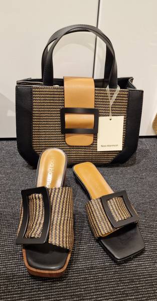 NOA HARMON- KOS SANDAL (9262-67) black cuero - 1 stk 36