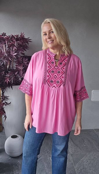 CAPRI BLOUSE ( br45 ) – PINK&nbsp;
