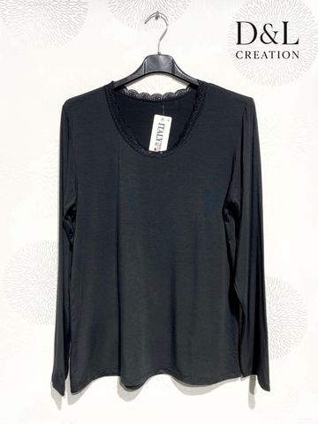 Hovedbilde VIVIENNE LACE TOP - ( bsq6256 ) - black