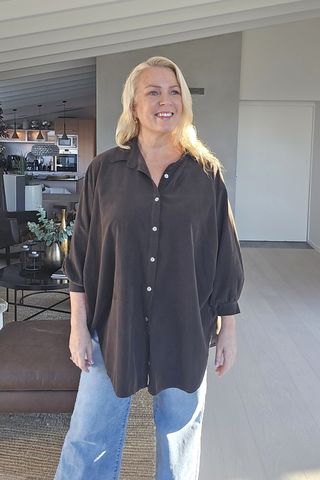 Hovedbilde LINA CORD SHIRT - chocolat