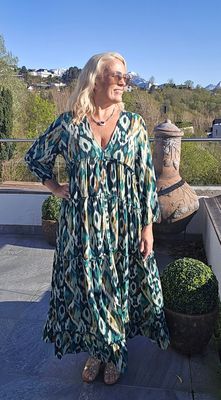 Hovedbilde Alexandra Flow Dress - Nomad Green