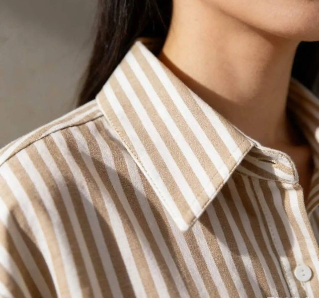 UNA COTTON SHIRT ( lu9757-3037) - camel - levering ca.16 okt
