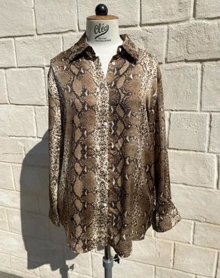 Hovedbilde SAVA SNAKE SHIRT (711) - Taupe - ca 25. august ...