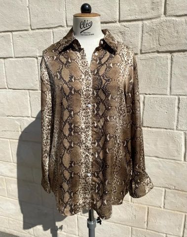 Hovedbilde SAVA SNAKE SHIRT (711) - Taupe - ca 25. august ...