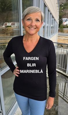 Hovedbilde Secret Long Sleeve – V-neck - navy blue  -  ...