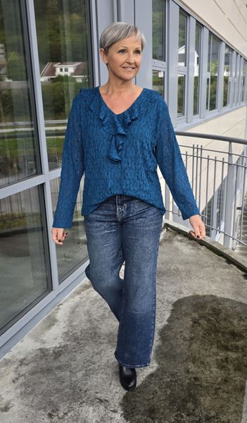 ZOE GLITTER JEANS ( st1148-1) – Dark Blue